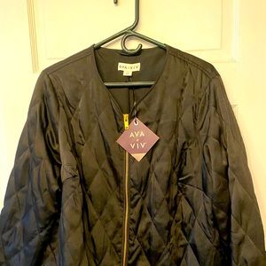 Ava and Viv satin bomber jacket